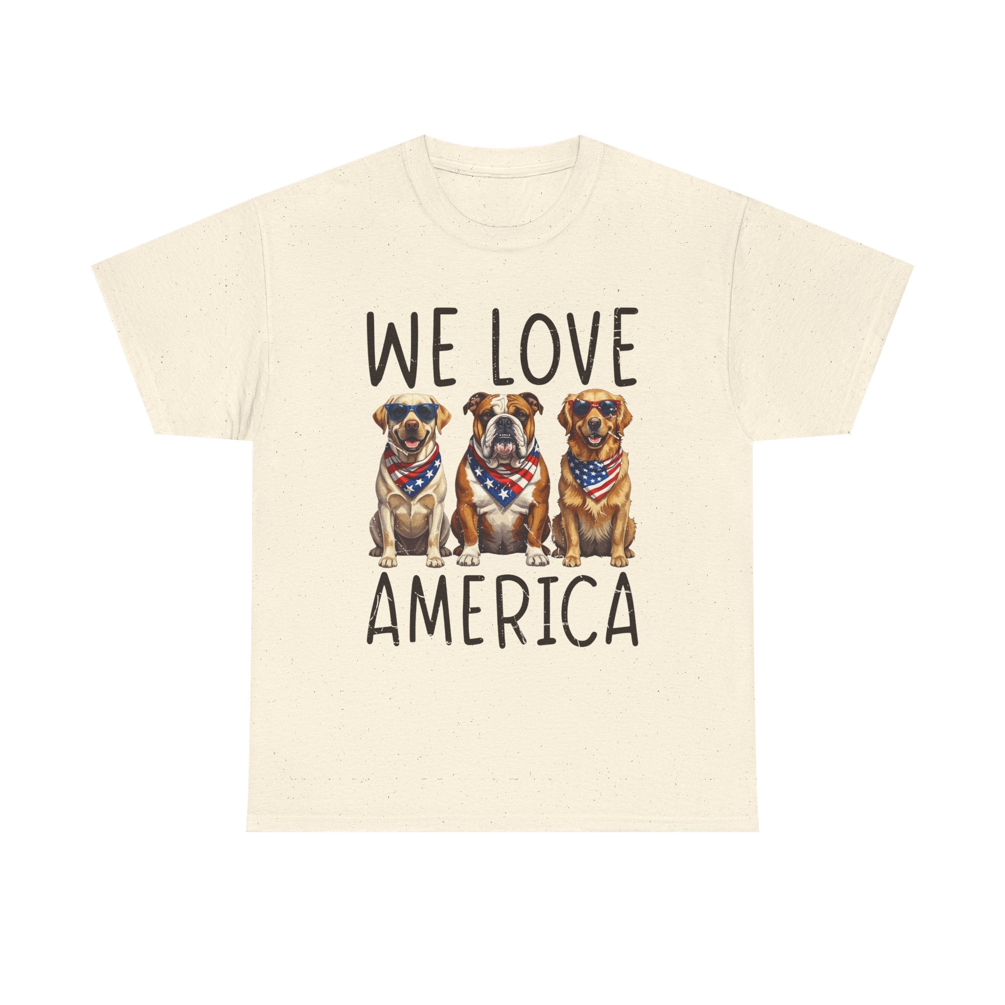 We Love America Dog T‑Shirt