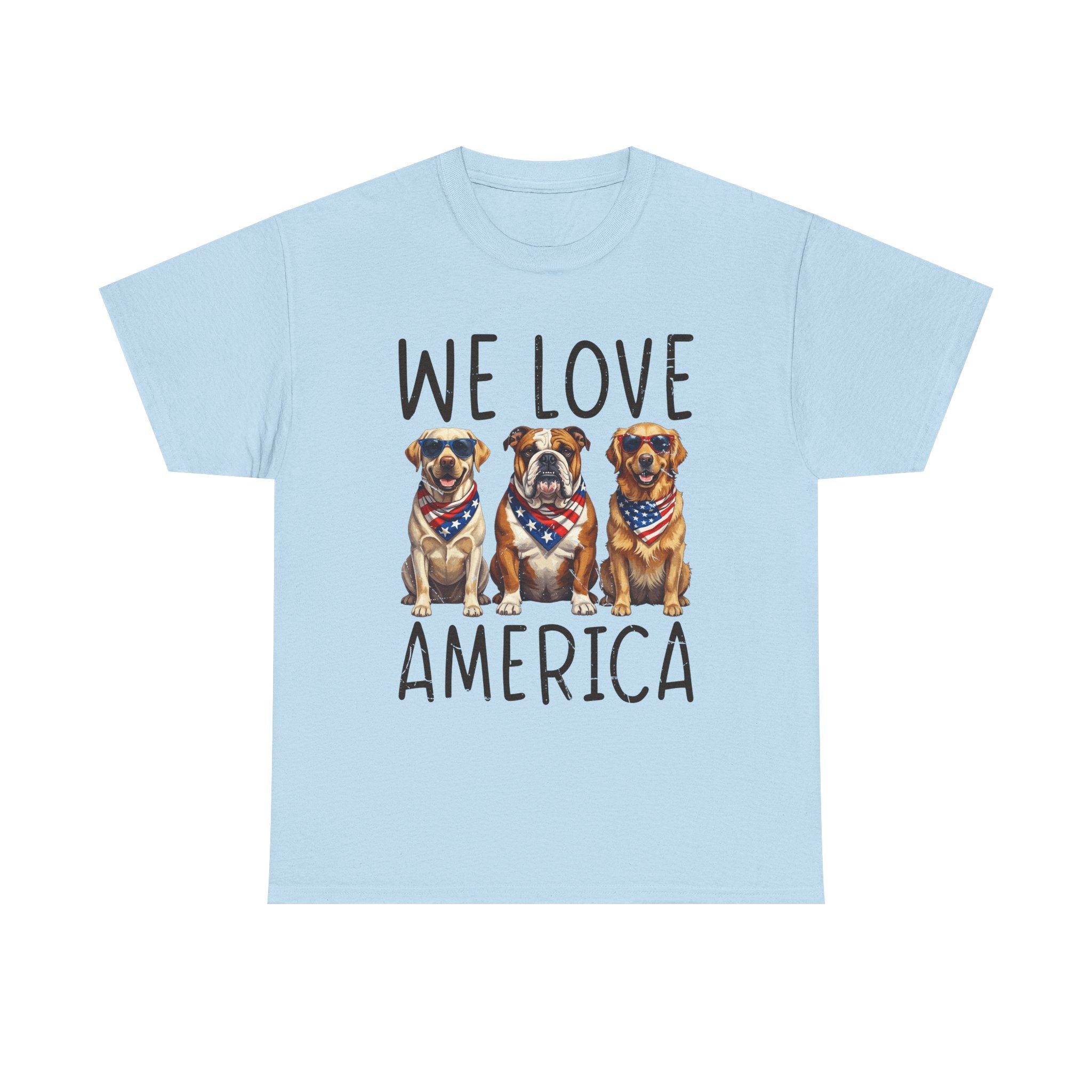 We Love America Dog T‑Shirt