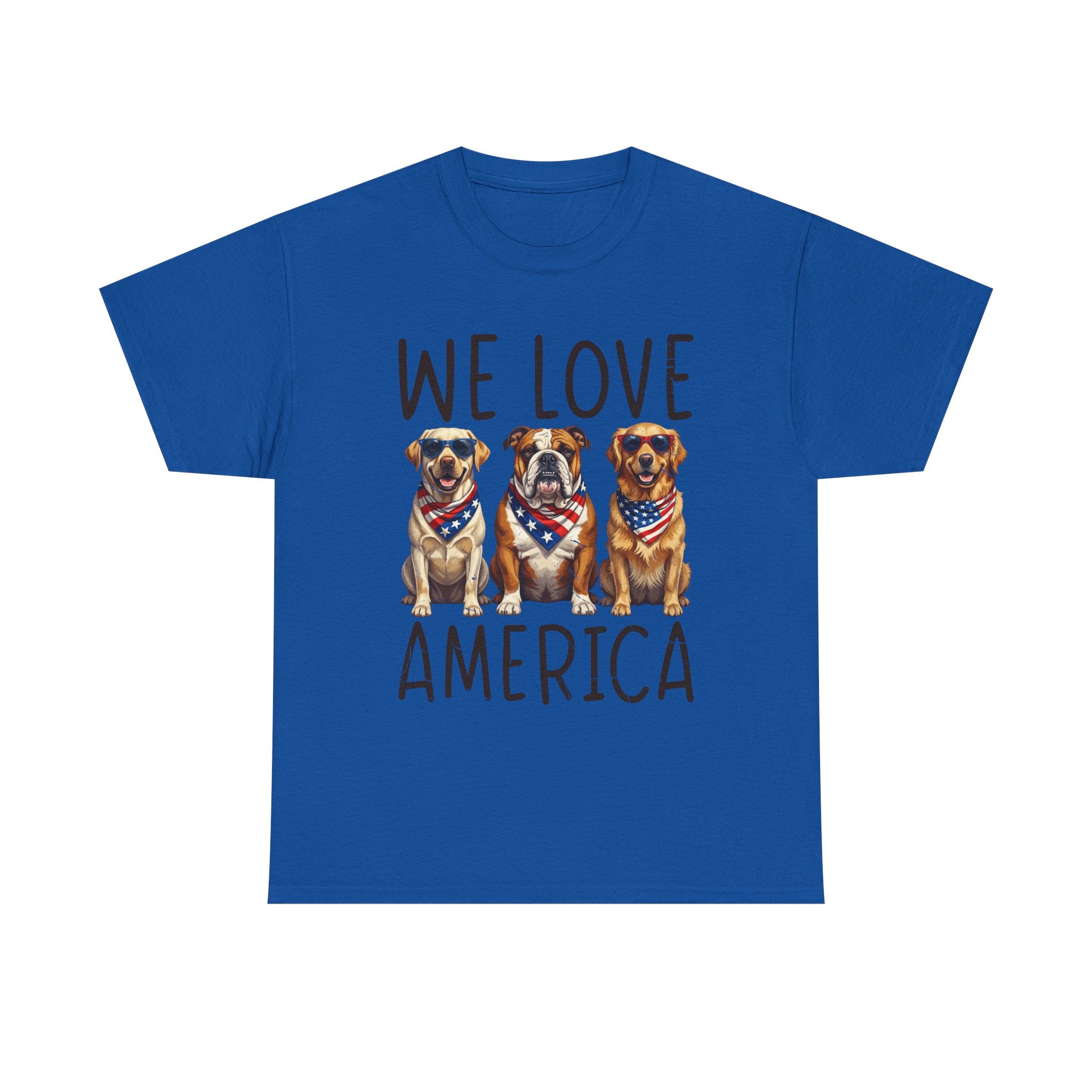 We Love America Dog T‑Shirt