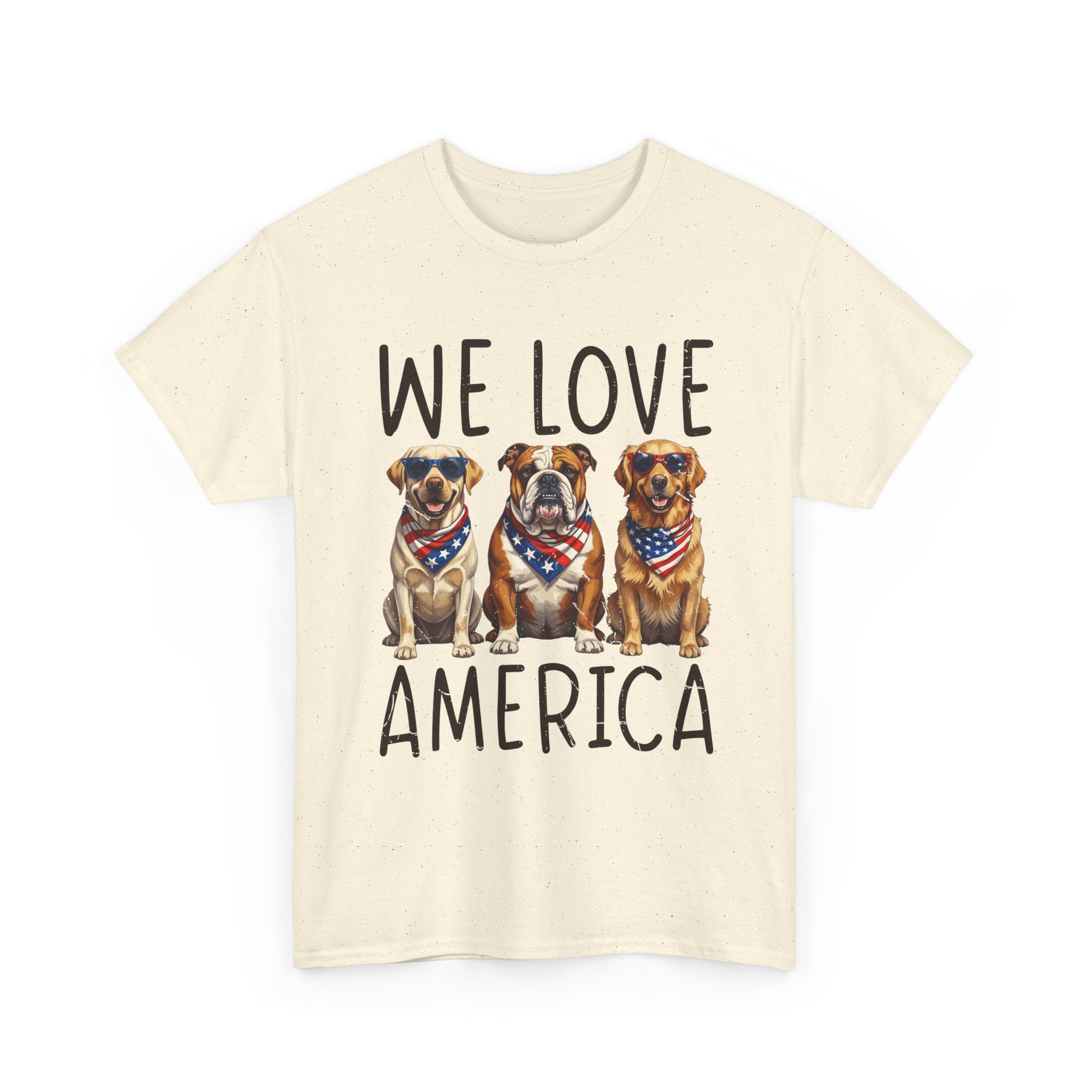We Love America Dog T‑Shirt