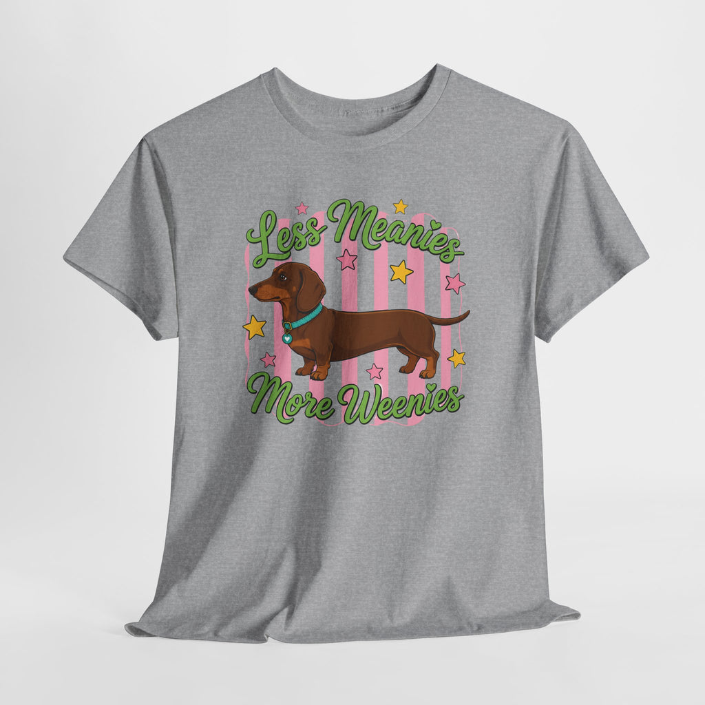 Dachshund 'Less Meanin' More Wienin' Tee - Cute Sausage Dog Graphic T-Shirt