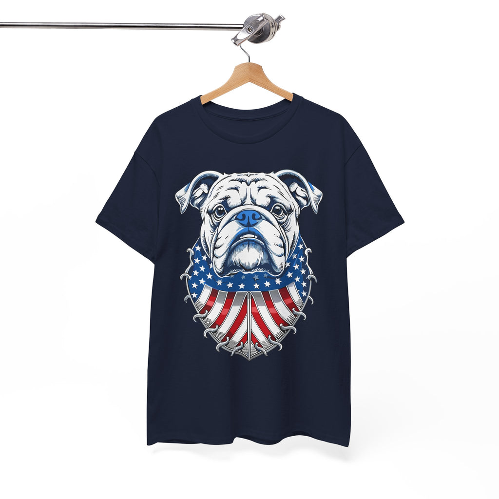 Bulldog Patriotic T-Shirt – American Flag Bulldog Tee