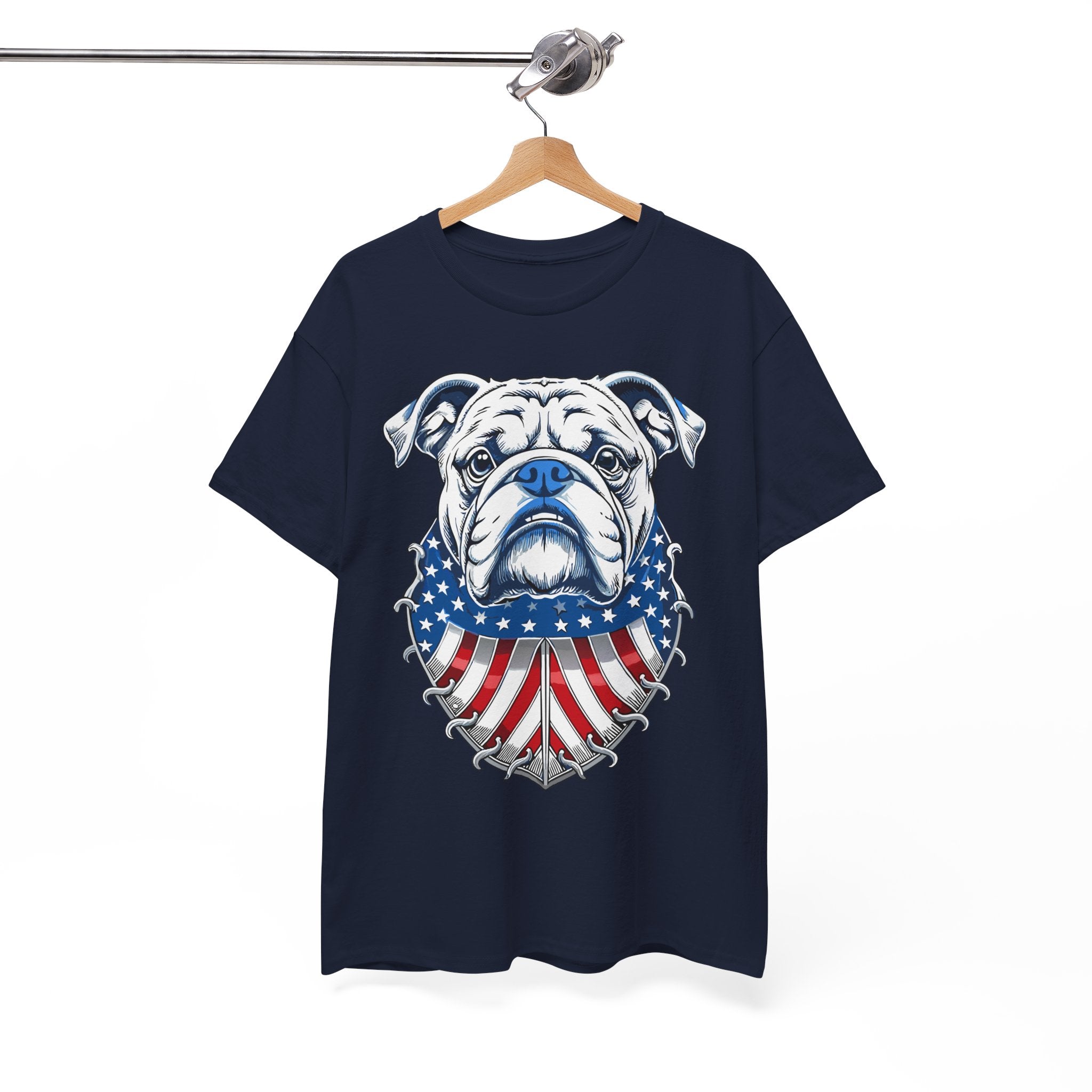 Bulldog Patriotic T-Shirt – American Flag Bulldog Tee