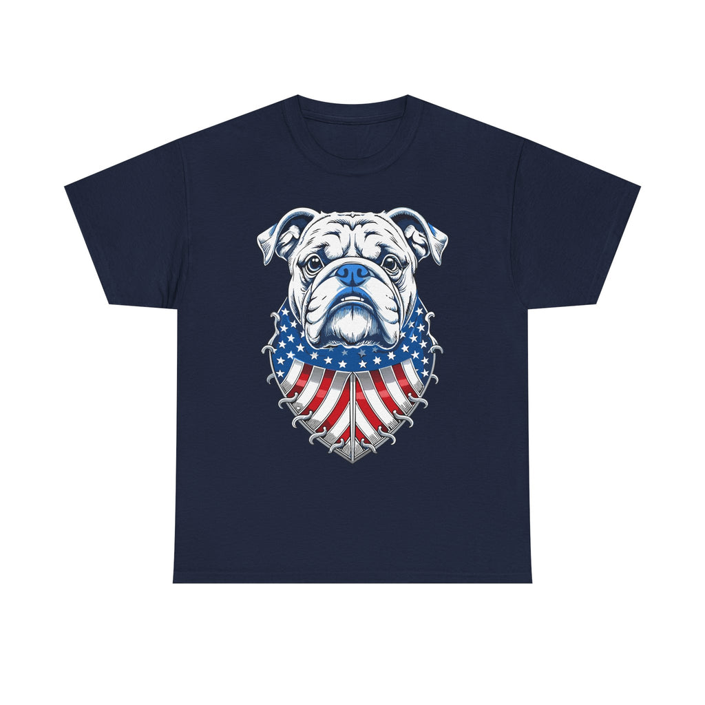 Bulldog Patriotic T-Shirt – American Flag Bulldog Tee