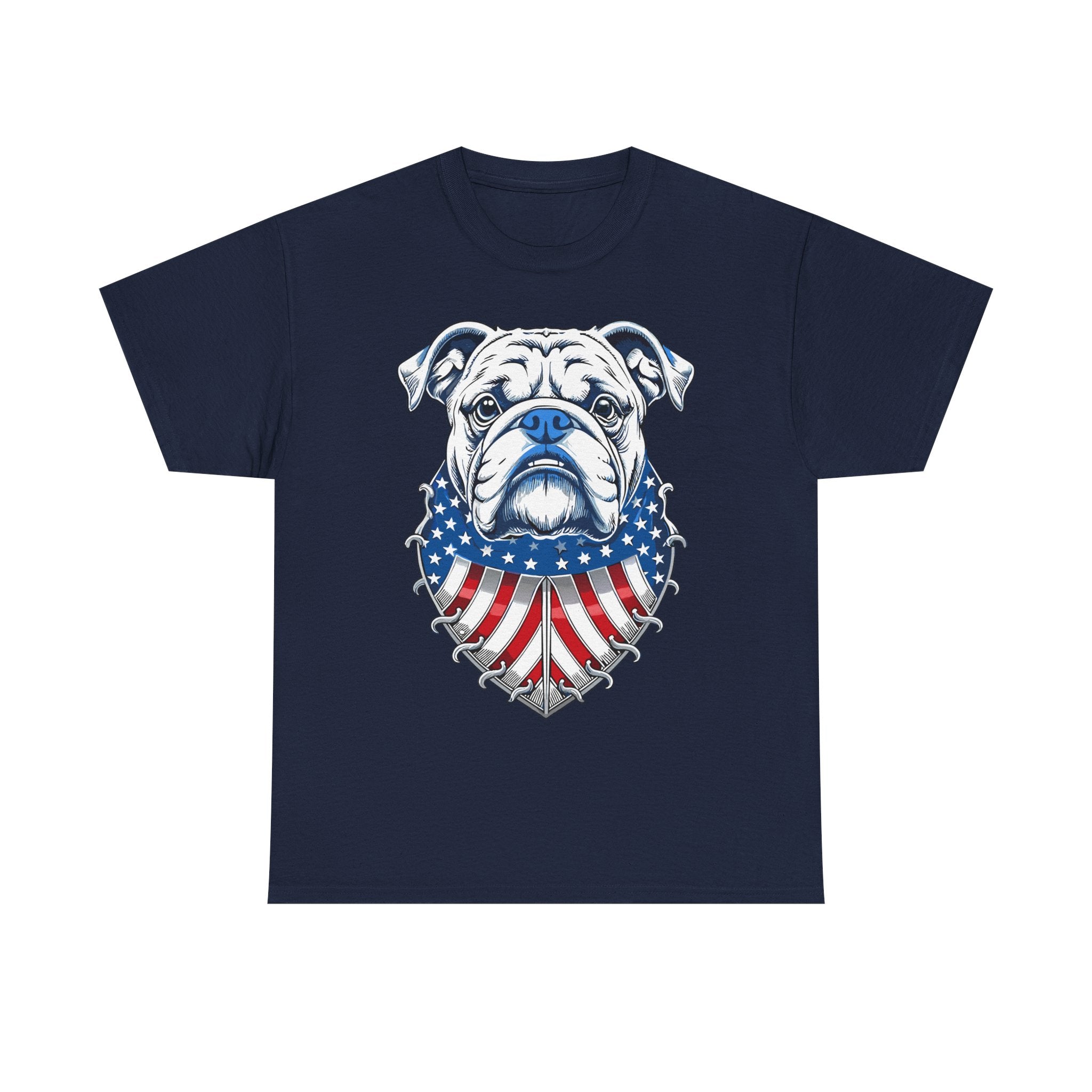 Bulldog Patriotic T-Shirt – American Flag Bulldog Tee