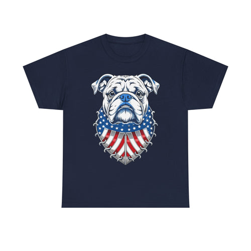 Bulldog Patriotic T-Shirt – American Flag Bulldog Tee