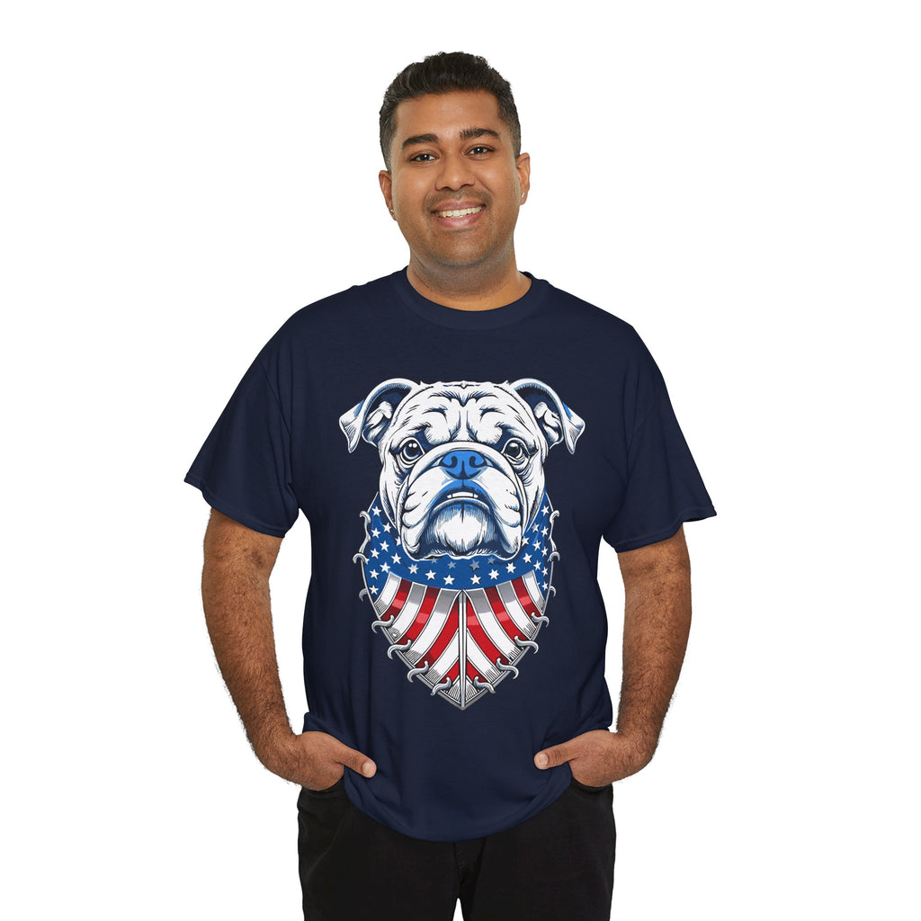 Bulldog Patriotic T-Shirt – American Flag Bulldog Tee