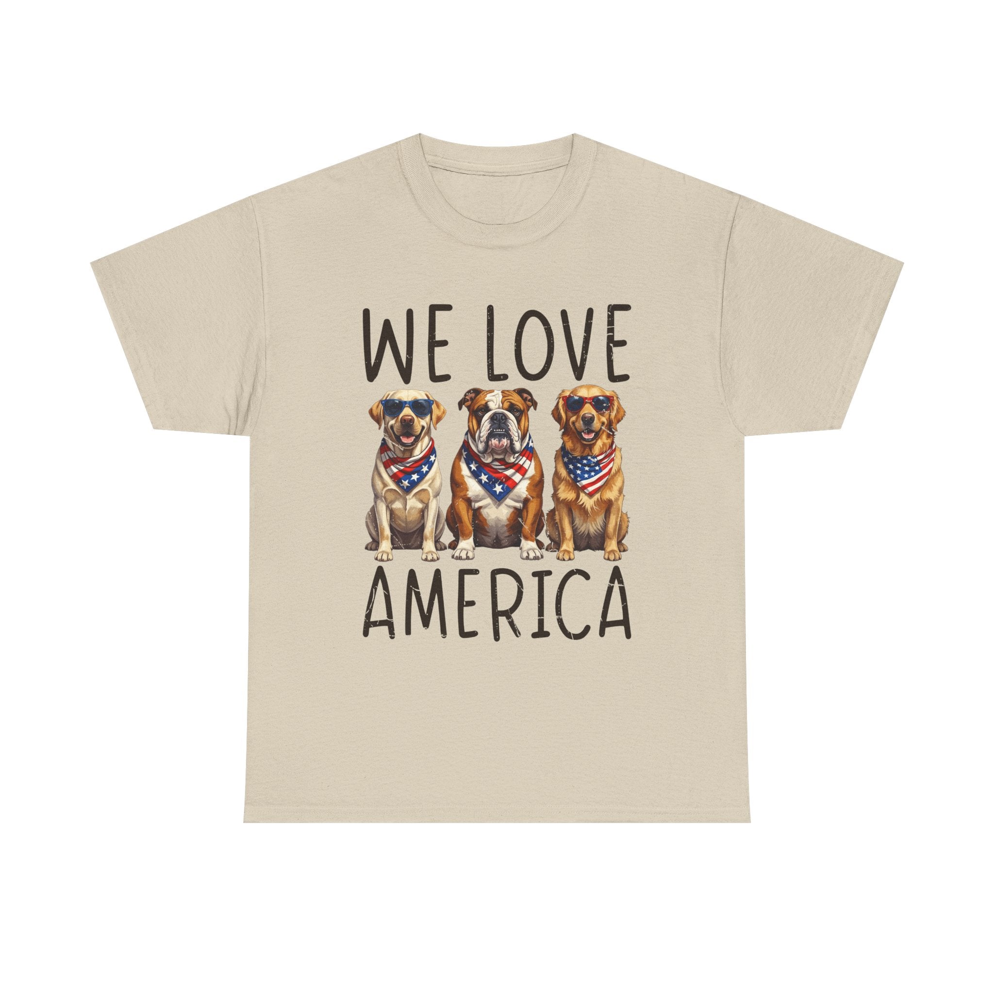 We Love America Dog T‑Shirt
