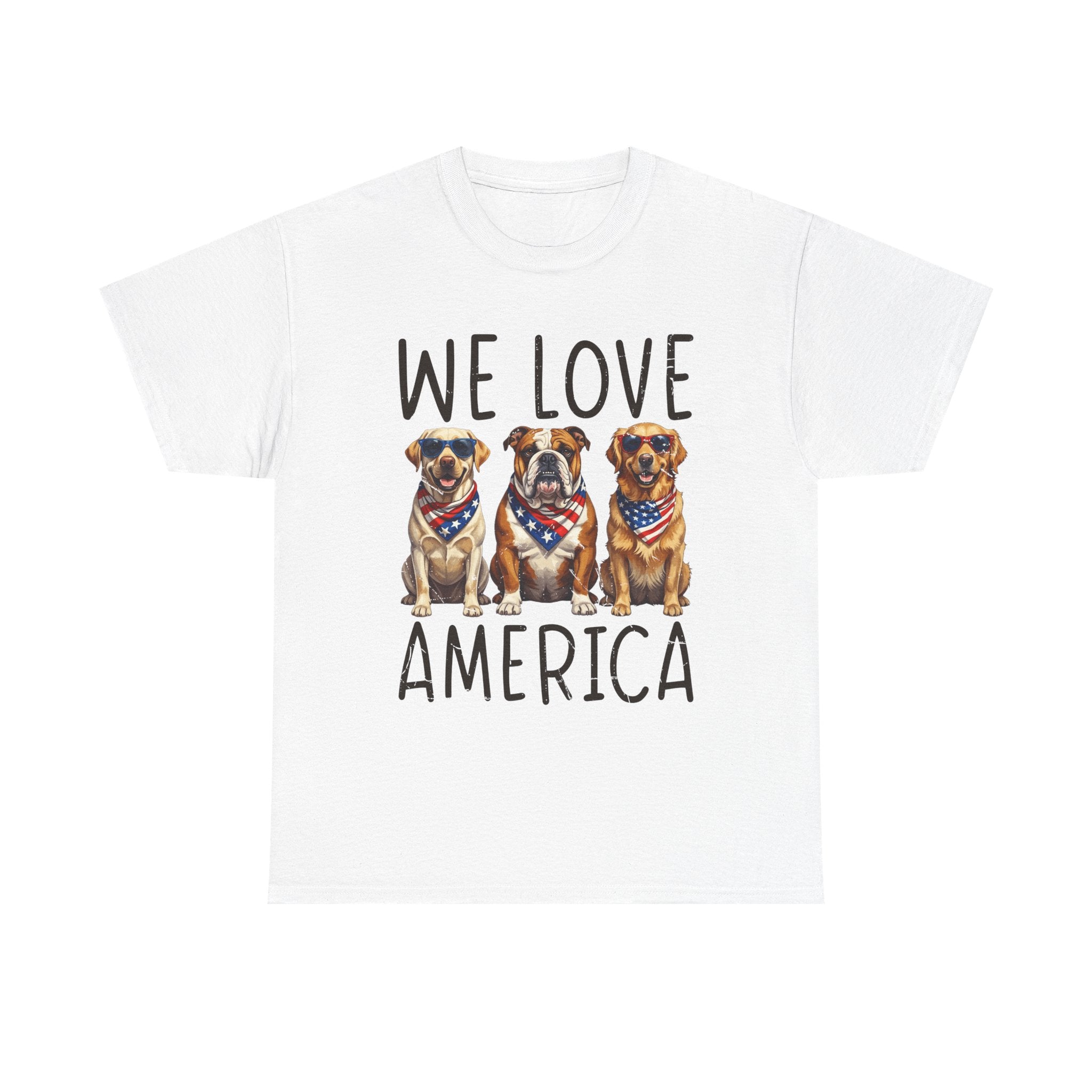 We Love America Dog T‑Shirt