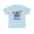 'Merica Raccoon Flag & Hot Dog Tee - Patriotic 4th of July Shirt